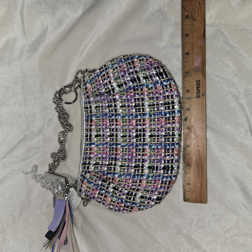 Multicolor Tweed Chain Bag